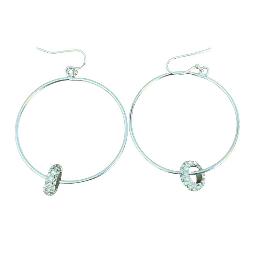 Bancroft Circle Drop CV Hoop Earrings - Picture 6 of 6